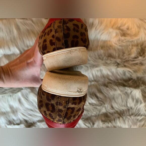 Nature Breeze Dale Leopard Print Lace Up Platform Sneaker Size 6.5 - Picture 7 of 13